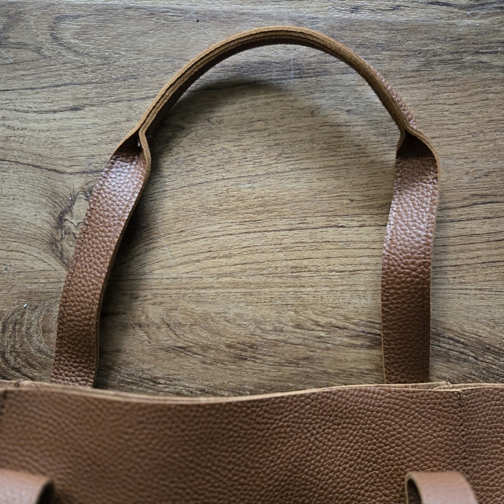 Tanger Tote Bag Light Brown Pebbled‎ Leather Shopper Boho Tassel 2020 - Picture 5 of 10